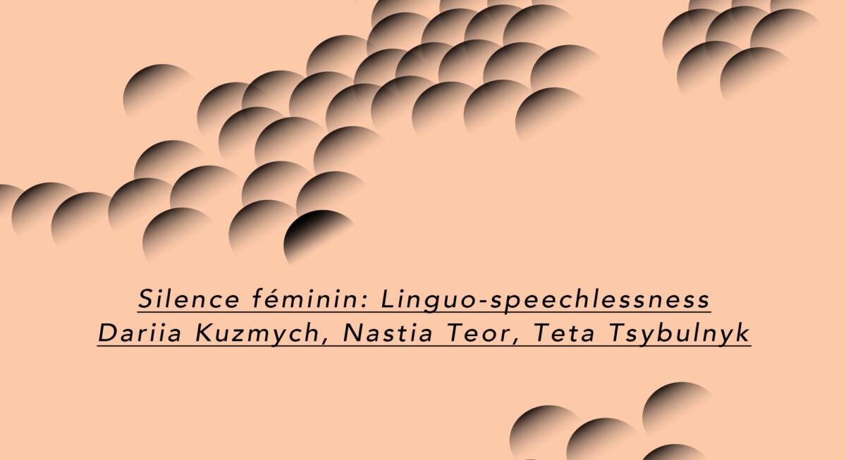 Silence féminin: Linguo-speechlessness